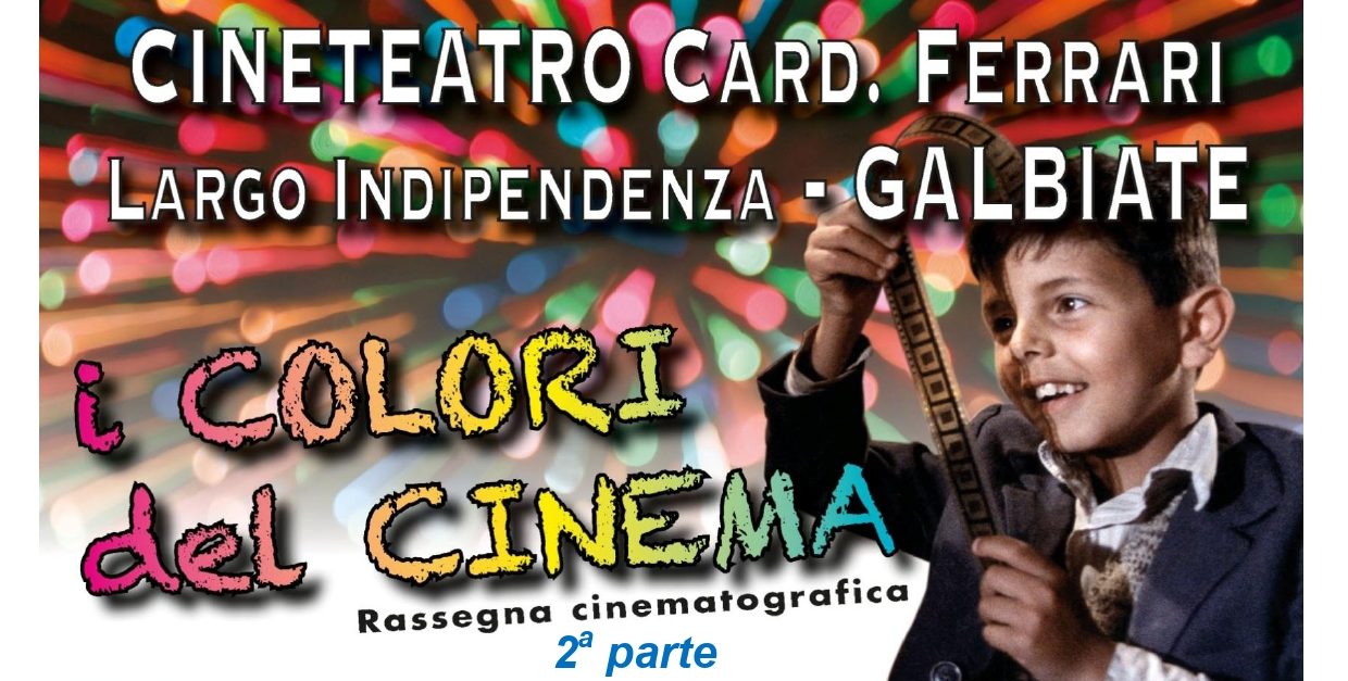 Galbiate, il cineforum “I colori del cinema” seconda parte