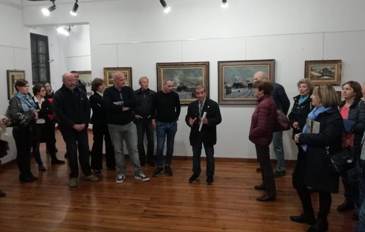 Tagliato il nastro della mostra di Bonanomi in torre Viscontea FOTO