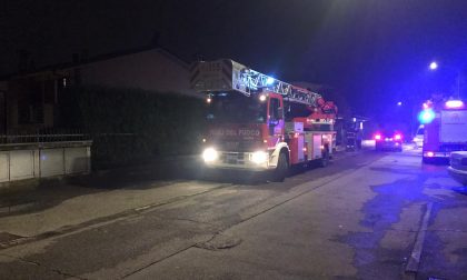 Stufa troppo carica, principio d'incendio FOTO
