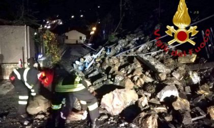 Impressionante frana a Cernobbio: crollata la strada