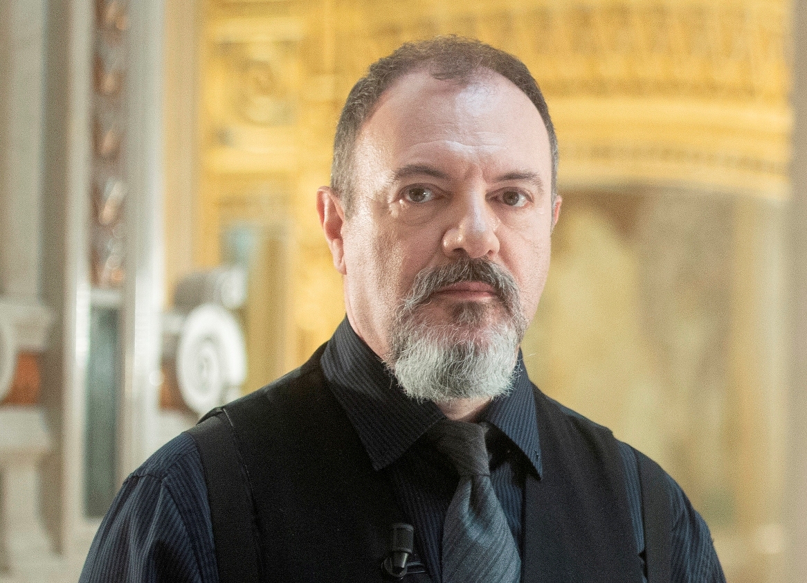 Sabato Carlo Lucarelli a Lecco per ritirare il Premio Manzoni alla Carriera