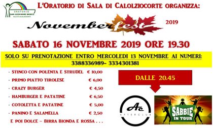 A Sala torna il tradizionale "November Fest" IL PROGRAMMA
