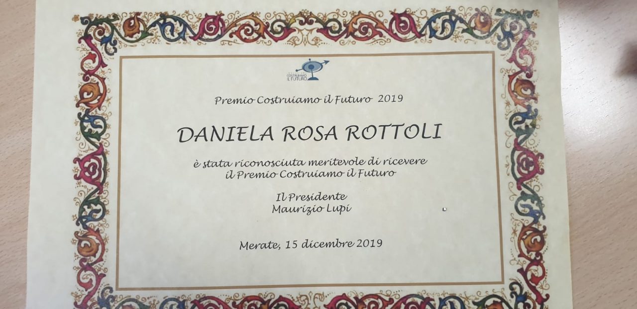 Premio “Costruiamo il Futuro” per Daniela Rosa Rottoli