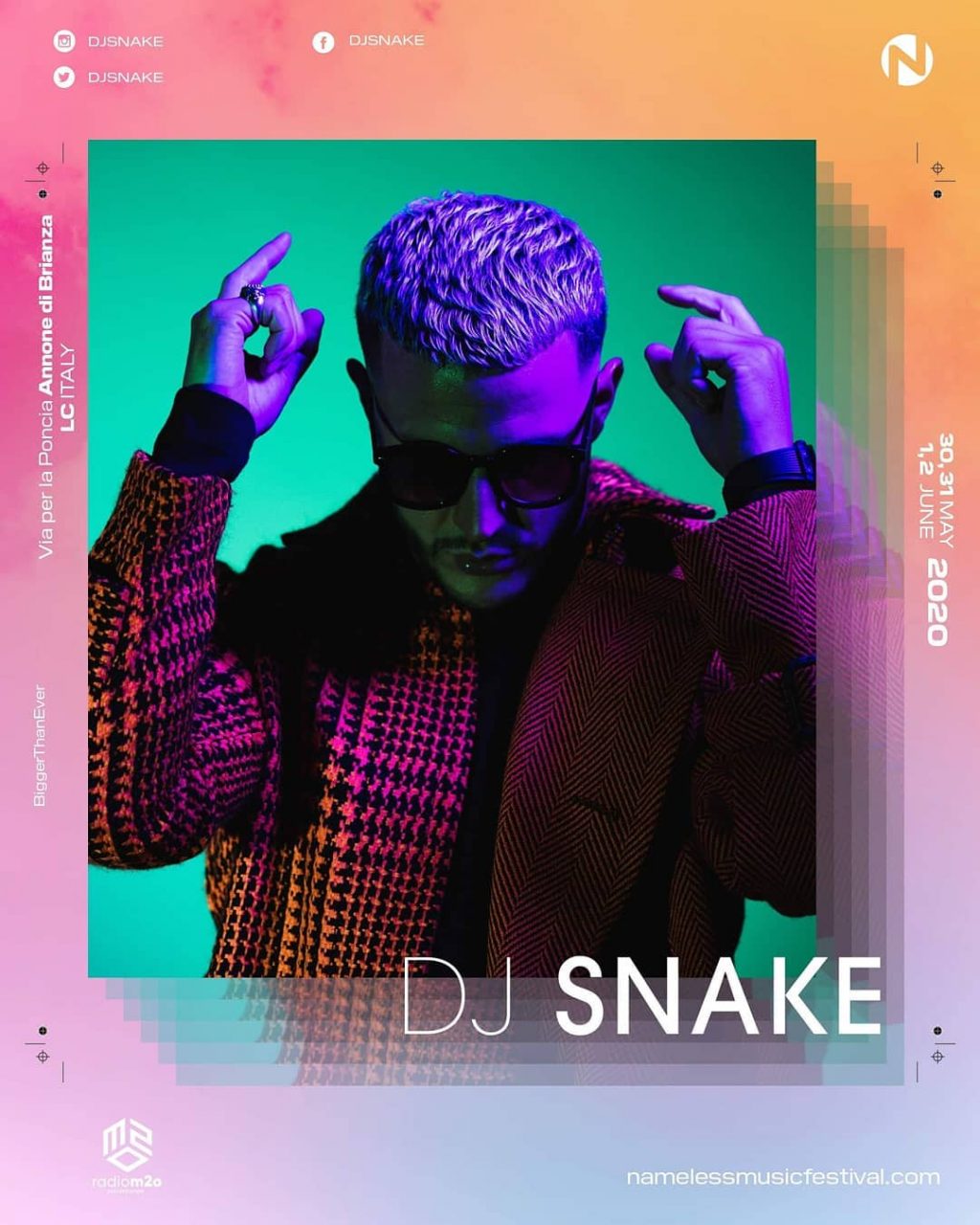 Nameless 2020: dopo un lungo corteggiamento, arriva un deejay di fama mondiale