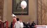 Lecco: celebrazione di Santo Stefano con la tradizionale accensione del pallone