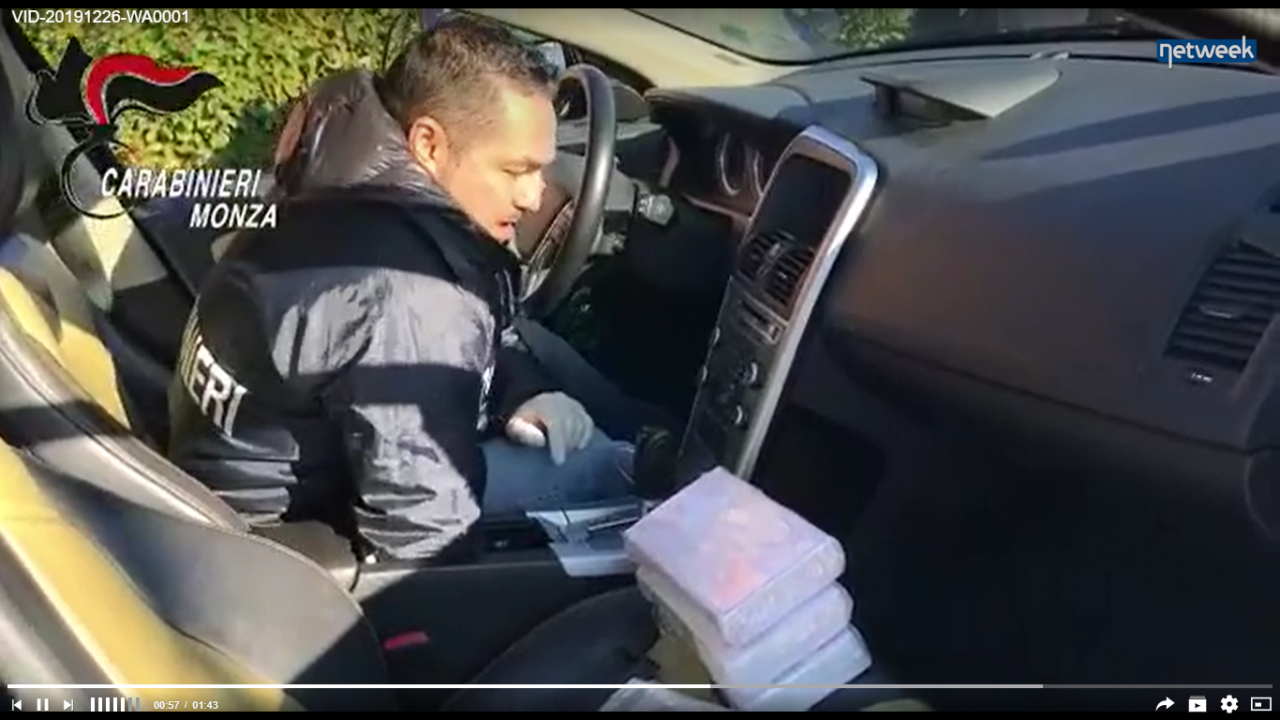 “Bianco Natale”, sequestrati 12 chili di cocaina e 400mila euro in Brianza