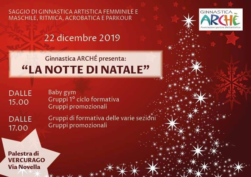 “La notte di Natale”, saggio di Ginnastica Arché a Vercurago