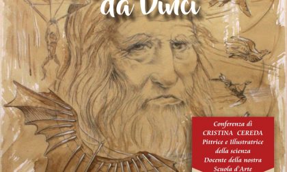 Cristina Cereda a Paderno d'Adda sul 500° di Leonardo e il primo allunaggio