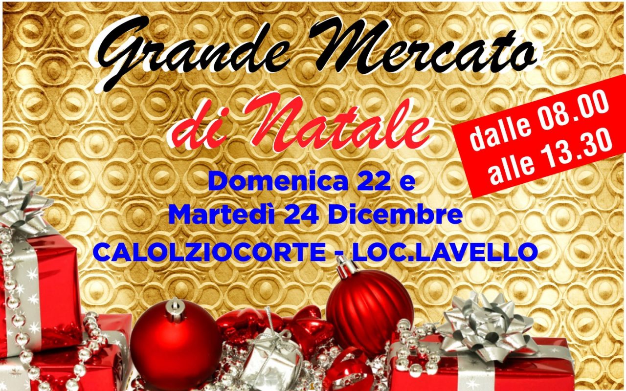 Per Natale il mercato di Calolzio raddoppia