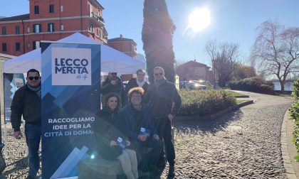 Elezioni Lecco 2020: secondo gazebo di "Lecco merita di più" in piazza Era