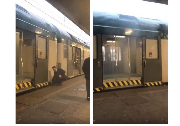 Fiamme e fumo su un treno diretto a Lecco