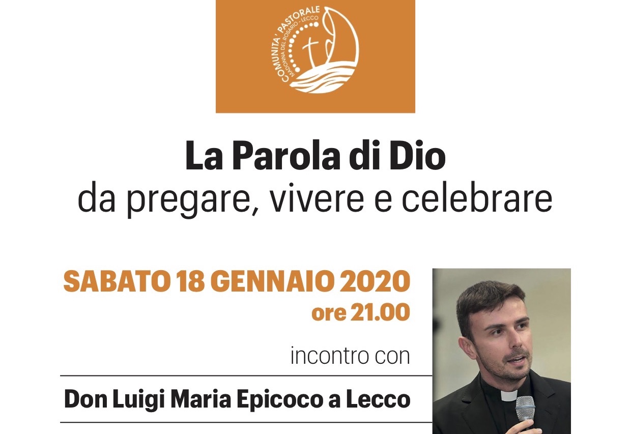 “La Parola di Dio da pregare, vivere e celebrare”: serata con don Epicoco
