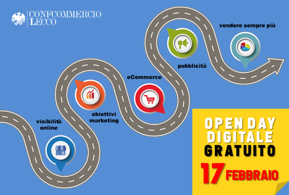 Lunedì 17 febbraio open day digitale gratuito in Confcommercio Lecco