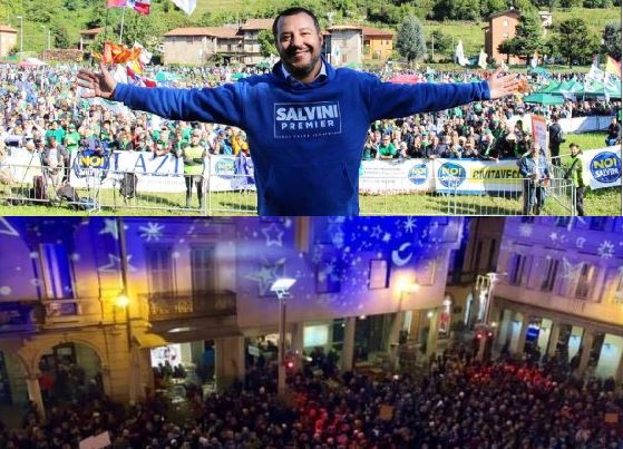 Rosario e Sardine nella piazze rese celebri dalle alborelle del sindaco Bodega