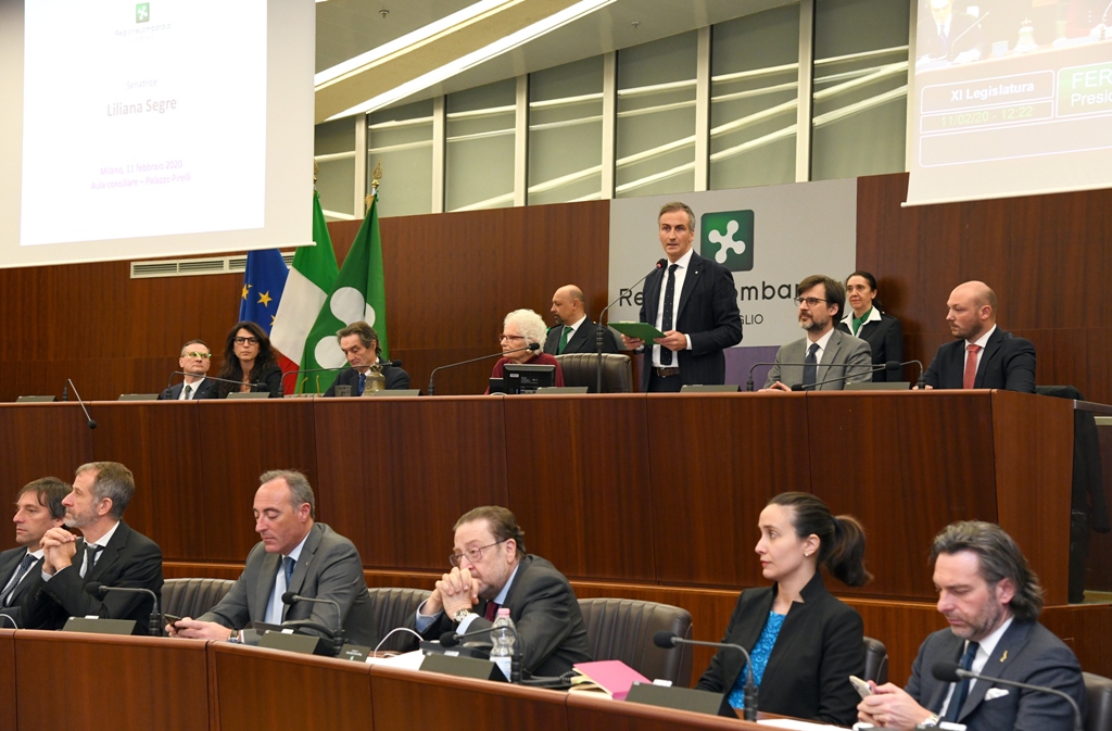 La senatrice Segre in Consiglio regionale, Straniero: “Commovente discorso contro l’odio” FOTO