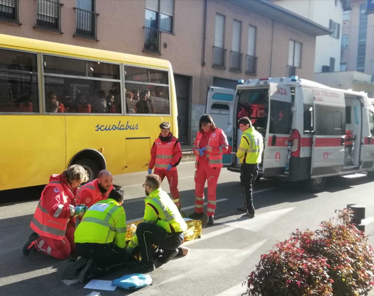 Anziano investito sulle strisce pedonali FOTO