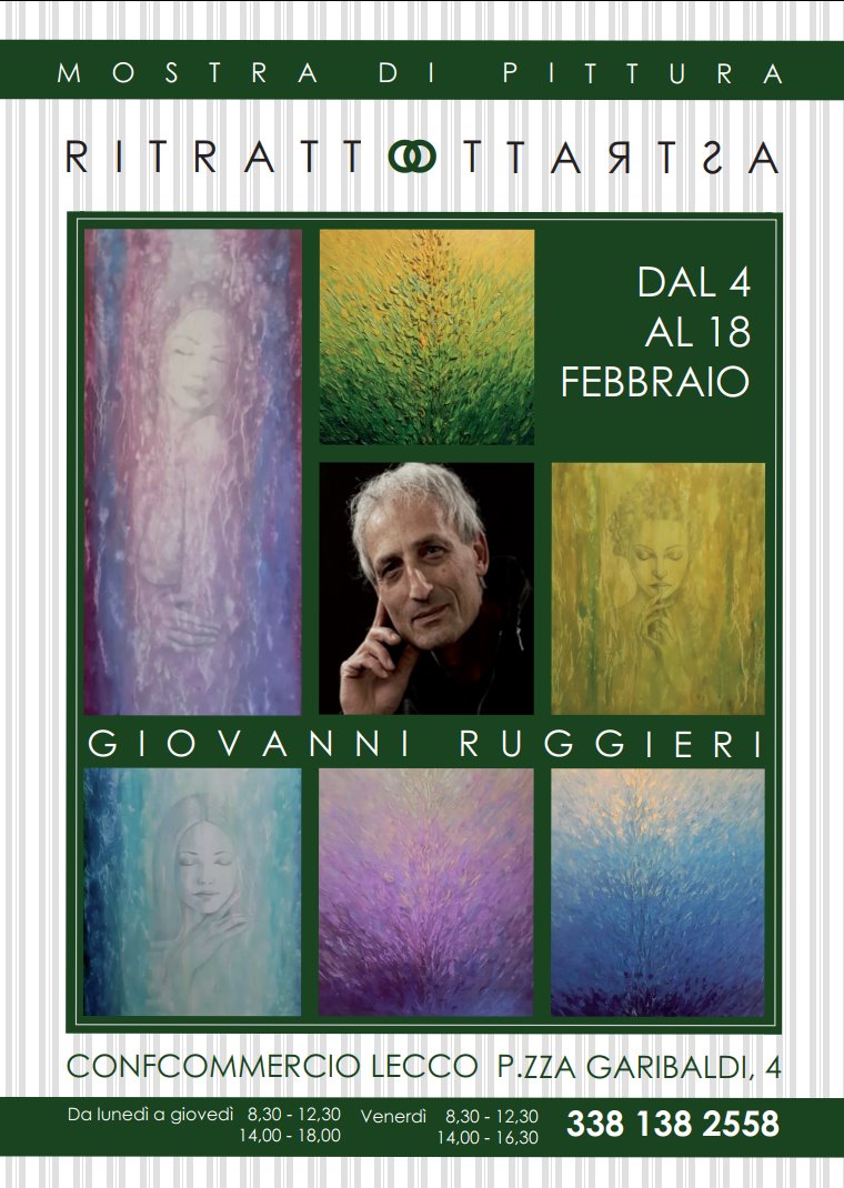 Lecco, Giovanni Ruggeri in mostra a Palazzo del Commercio