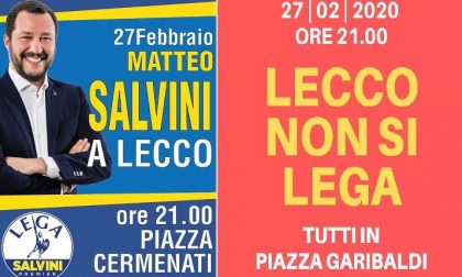 27 febbraio a Lecco, Sardine contro Salvini, Cermenati contro Garibaldi. Chi vincerà la sfida della piazza?