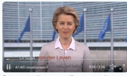 Emergenza Coronavirus, la presidente della Commissione Europea: "Siamo tutti italiani" VIDEO