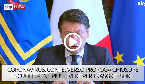 Coronavirus: chiusura scuole anche oltre il 3 aprile,  il Governo ci pensa VIDEO