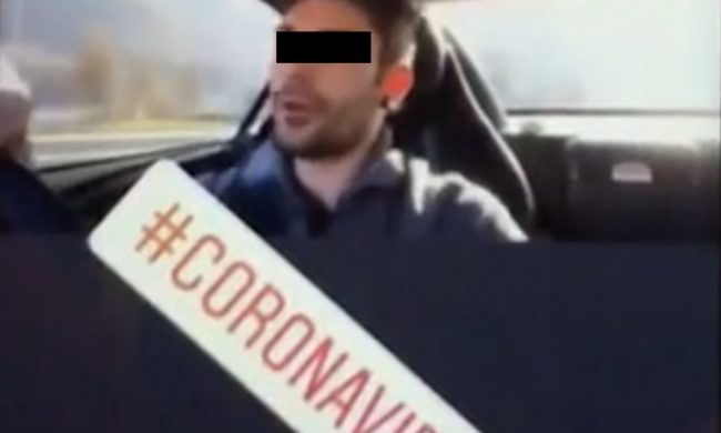 Va a prendere la fidanzata “in quarantena”  e pubblica il video. Denunciato