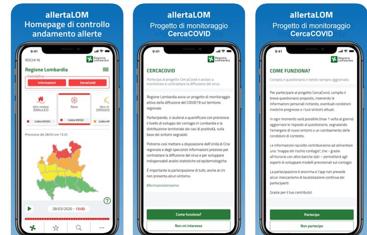 Coronavirus: nasce l’app per mappare il rischio contagi