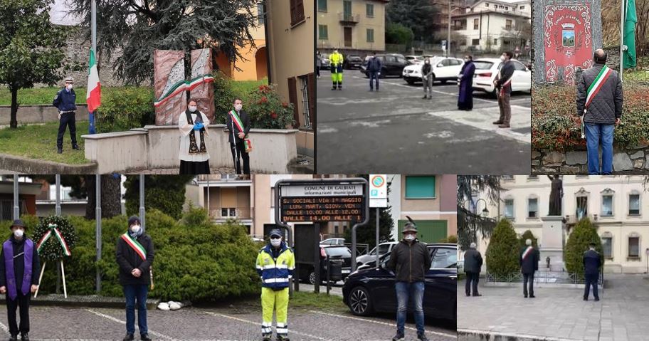 Bandiere a mezz’asta e minuto di silenzio: oggi Lecco ha pianto le sue vittime del Coronavirus FOTO E VIDEO