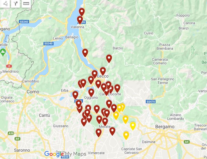 Coronavirus: superati i 100 casi nel Lecchese. Gallera: “Ospedali di Lecco e Merate in sofferenza” LA MAPPA AGGIORNATA