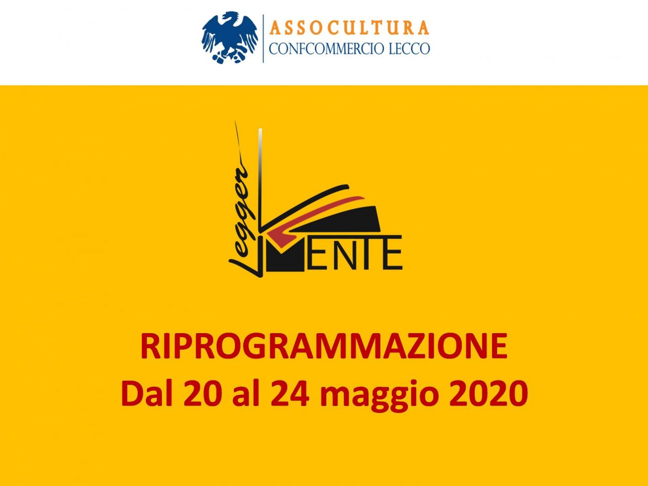 Leggermente, secondo rinvio: nuove date per l’edizione 2020 dal 20 al 24 maggio