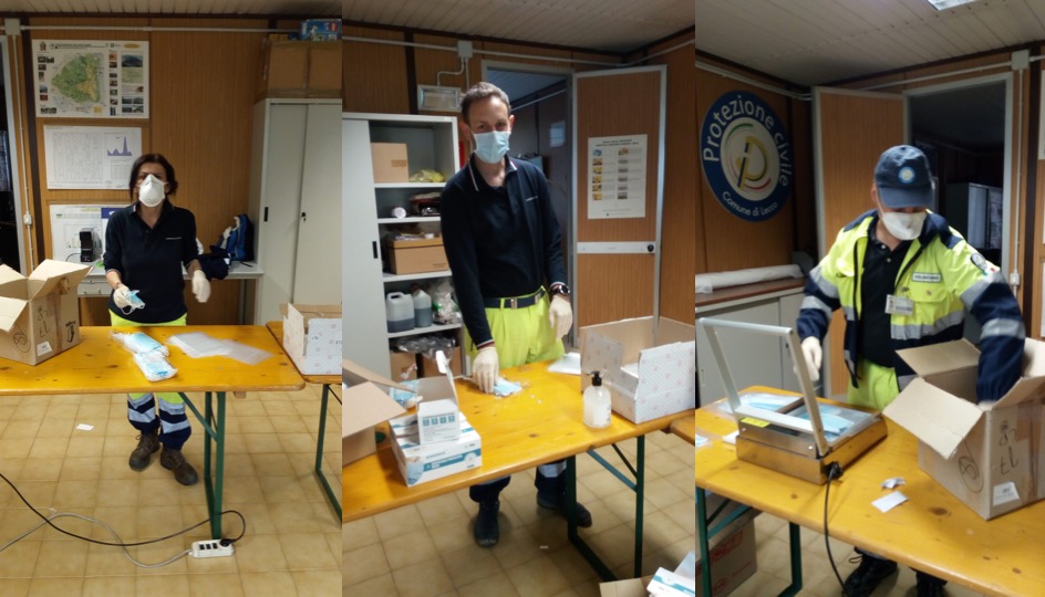 Mascherine chirurgiche: parte la distribuzione a domicilio