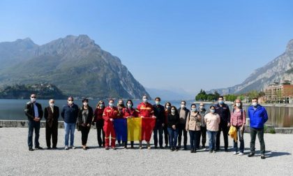 L’accoglienza ai medici venuti dalla Romania per aiutare Lecco FOTO