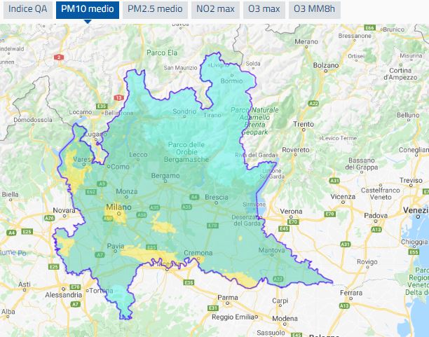 Qualità dell’aria in Lombardia durante l’emergenza Covid-19, pubblicata una prima analisi