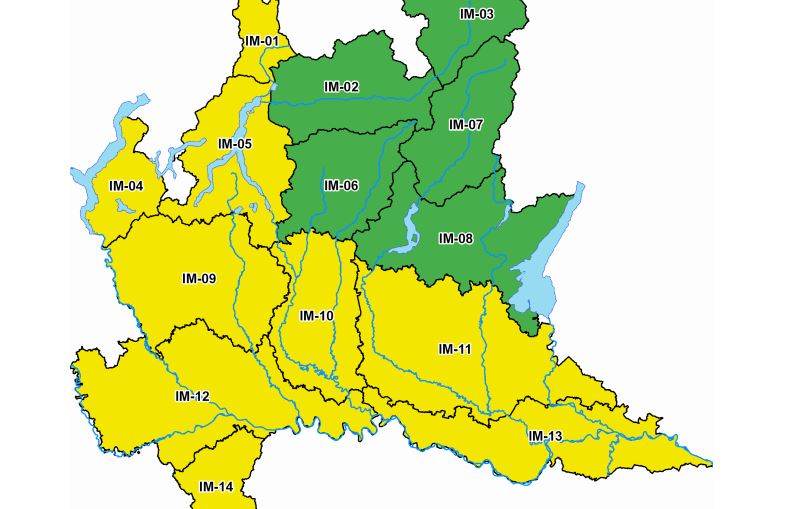 Allerta gialla per rischio vento forte