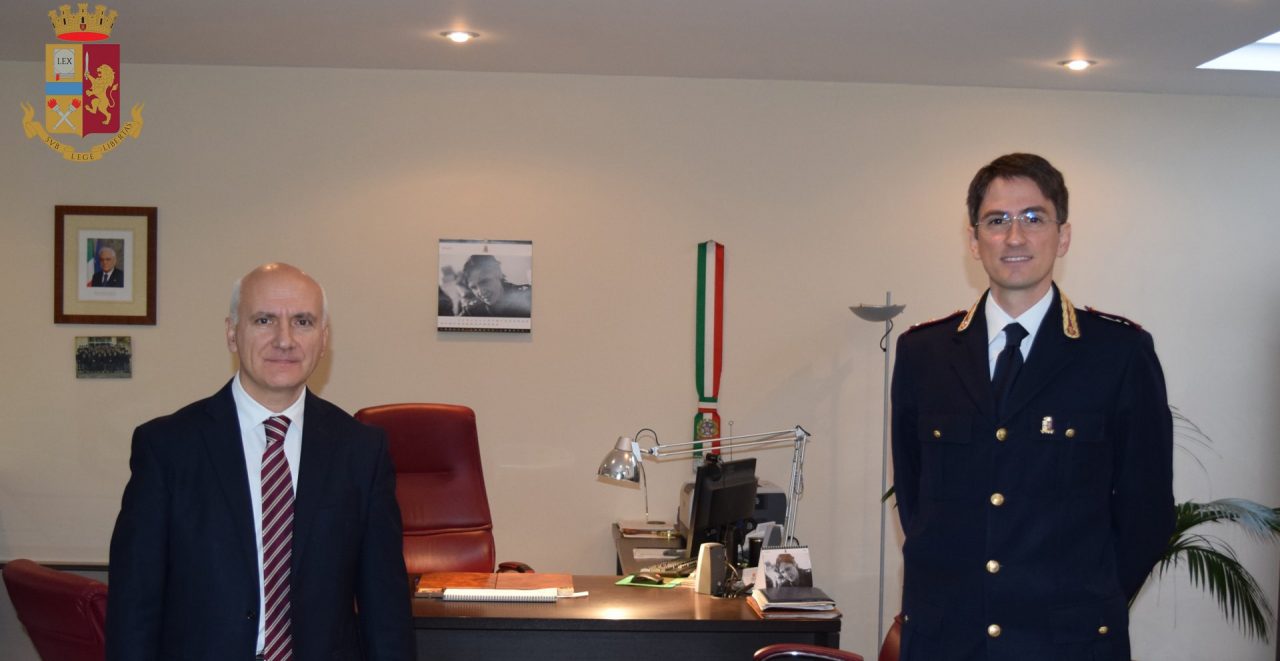 Questura di Lecco: passaggio di testimone tra il dottor Burbi e il dottor Perlini