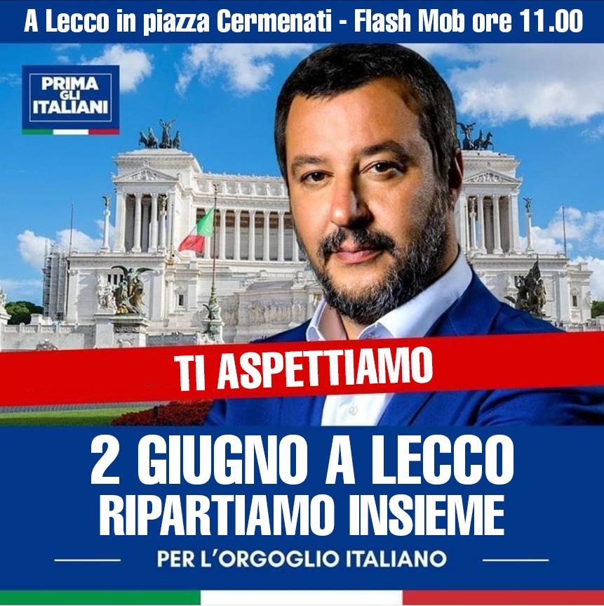 2 giugno: manifestazione in piazza a Lecco del centrodestra