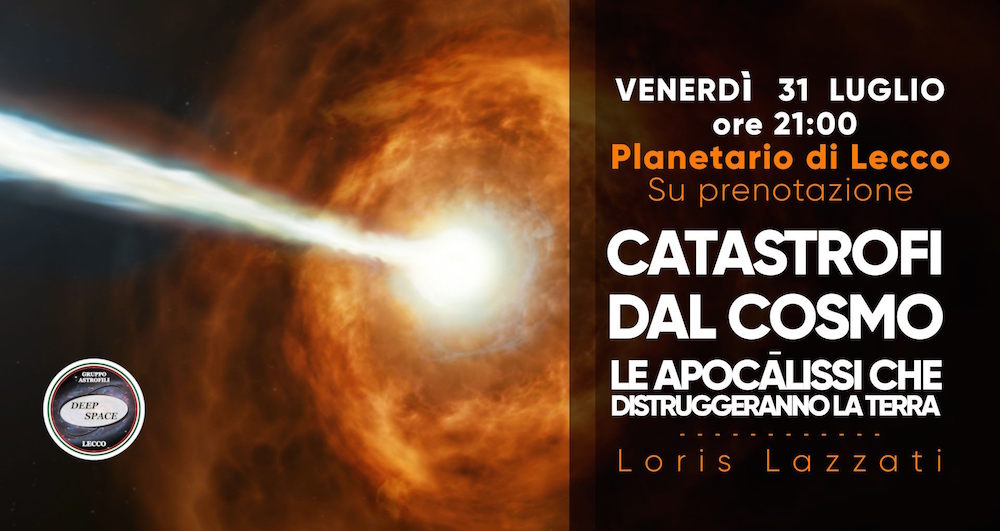 Catastrofi dal Cosmo: le apocalissi che distruggeranno la terra. Se ne parla al Planetario