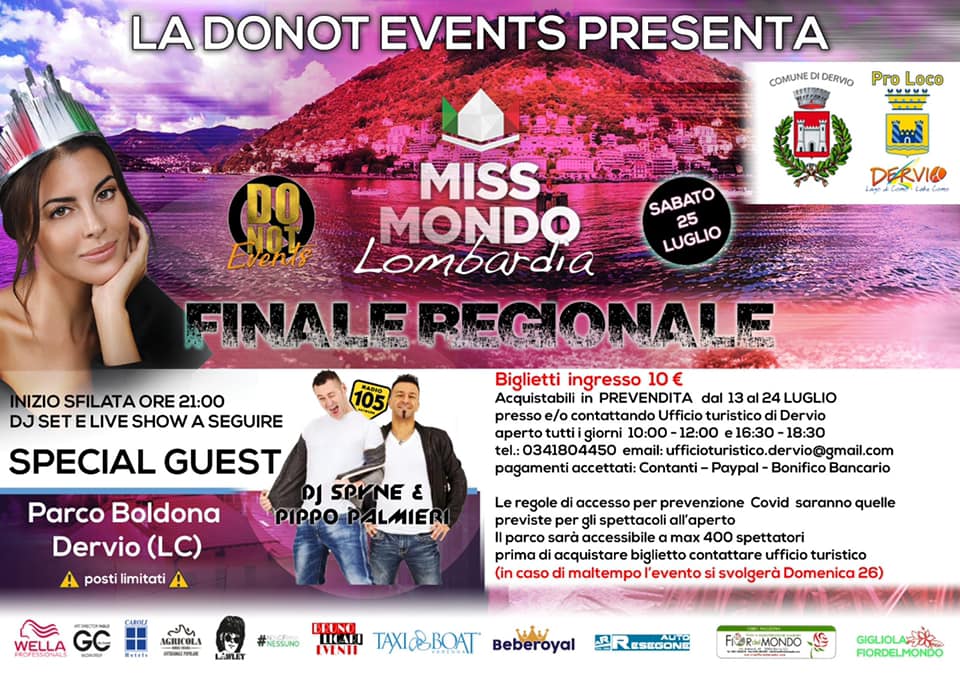 Miss Mondo “approda” sul lago