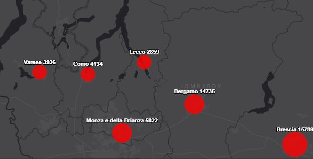 Coronavirus: la situazione da inizio epidemia nella nostra provincia con gli ultimi aumenti