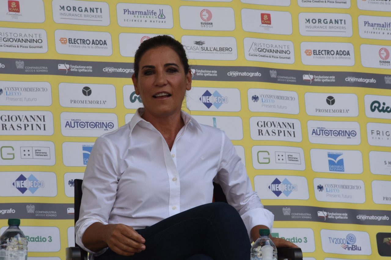 Paola Turci sul palco del Lecco Film Fest
