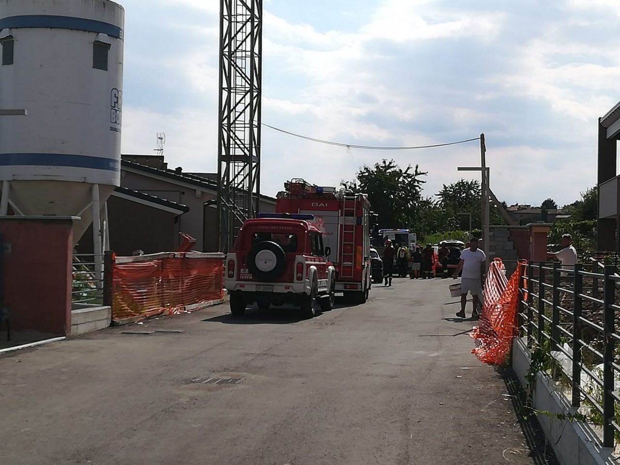 Incidente in cantiere, grave un giardiniere FOTO