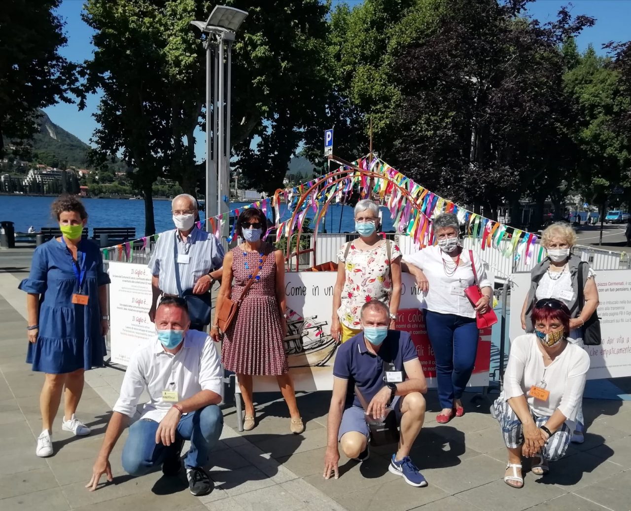 La paura del Covid liberata nell’aria…come in un ampio respiro. Inaugurata l’installazione in piazza FOTO E VIDEO