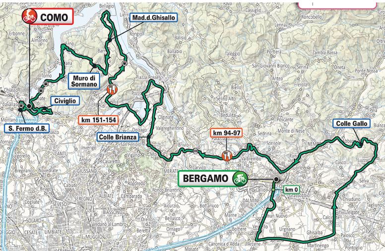 Giro Di Lombardia 2020 Eccezionalmente A Ferragosto La Partenza Da Bergamo E Passaggio In Tanti Comuni Lecchesi Prima Lecco