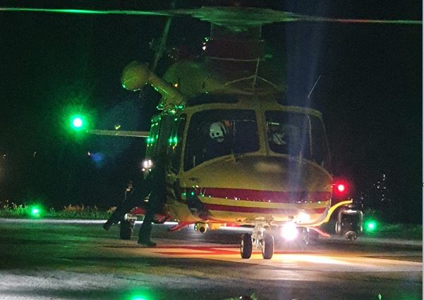 Si sente male al rifugio di notte: 49enne trasportato in elicottero in ospedale