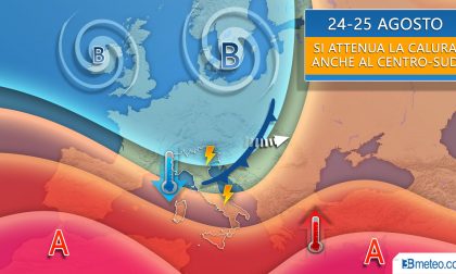 PREVISIONI METEO: temporali spezza-afa in arrivo