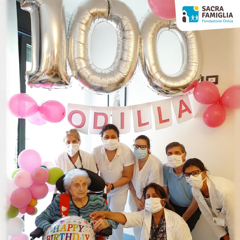 Doppietta nella RSA Borsieri: due centenari festeggiati. Auguri a Odilla e Loesia!