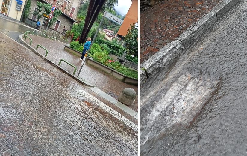 Provinciale come un colabrodo tra allagamenti e buche, interviene il Comune FOTO E VIDEO