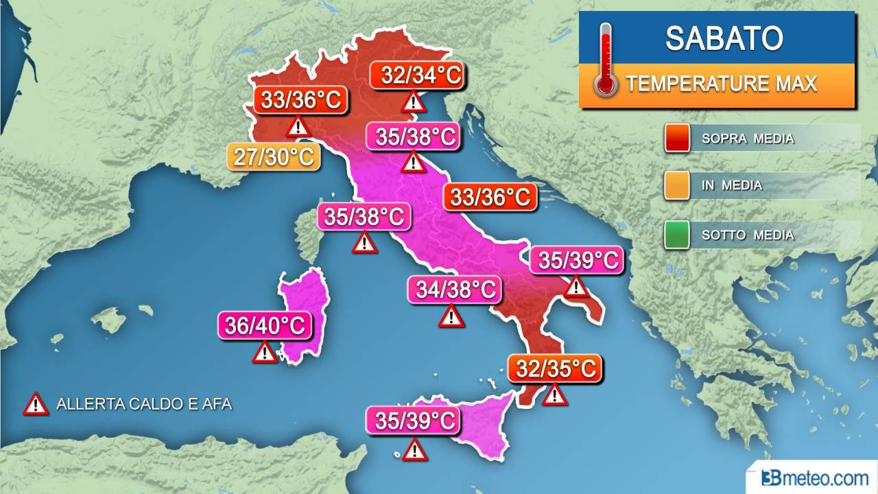 Ondata di caldo africano in arrivo