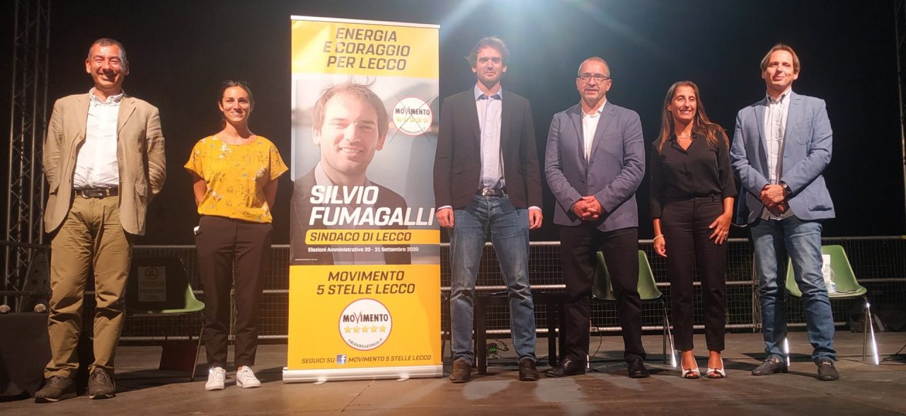 Elezioni Lecco 2020: Fumagalli sul palco con i pentastellati per presentare il programma