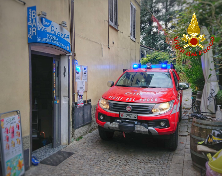 Principio di incendio al bar domato dai Vigili del Fuoco