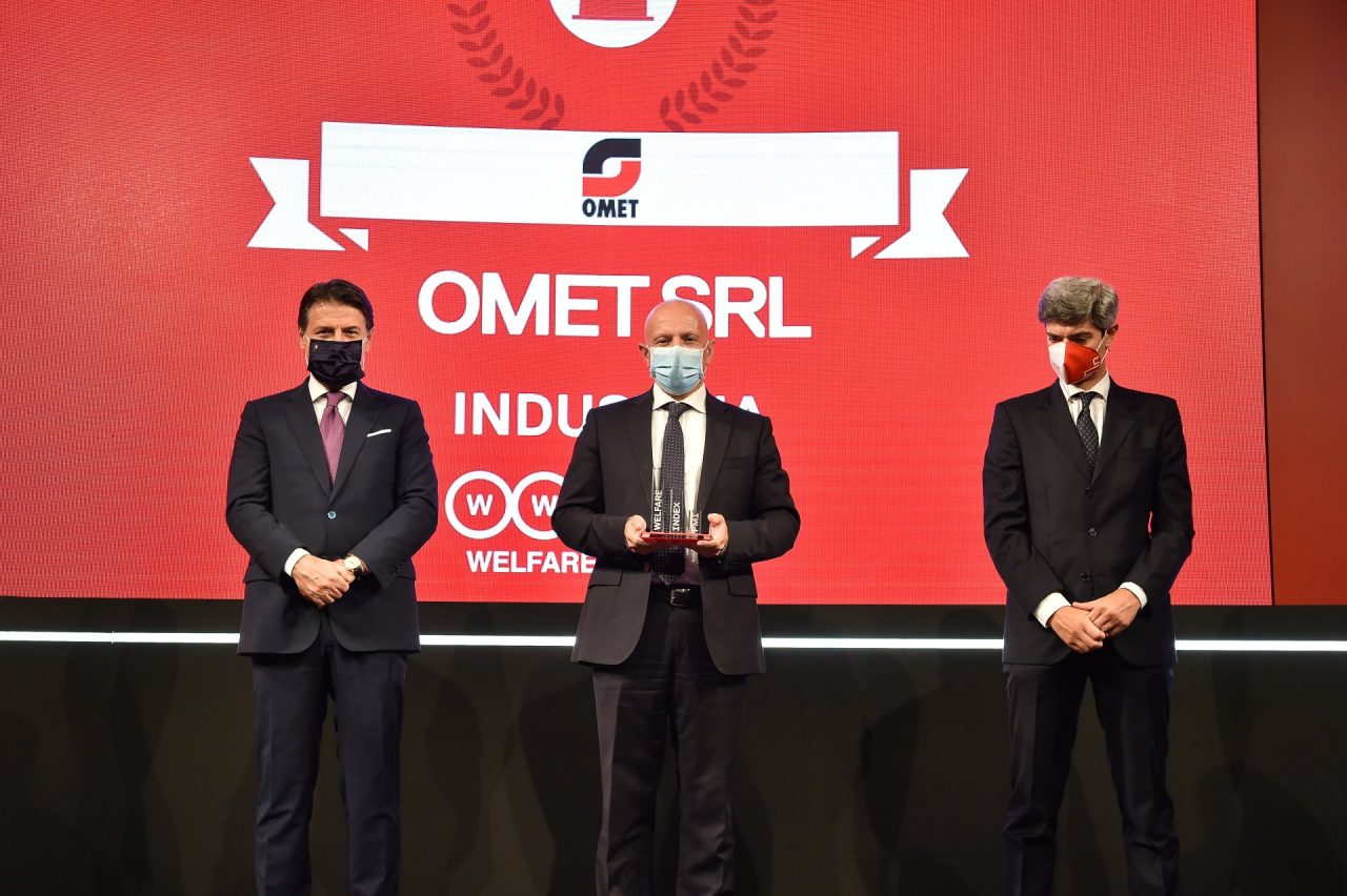 Welfare Index PMI 2020: OMET premiata dal Presidente del Consiglio Giuseppe Conte
